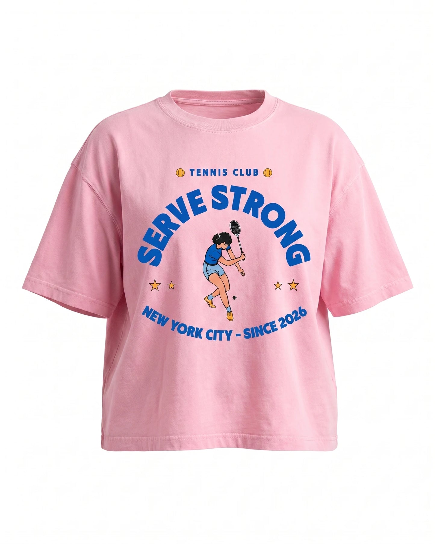 Tennis Club Boxy Cotton T-Shirt