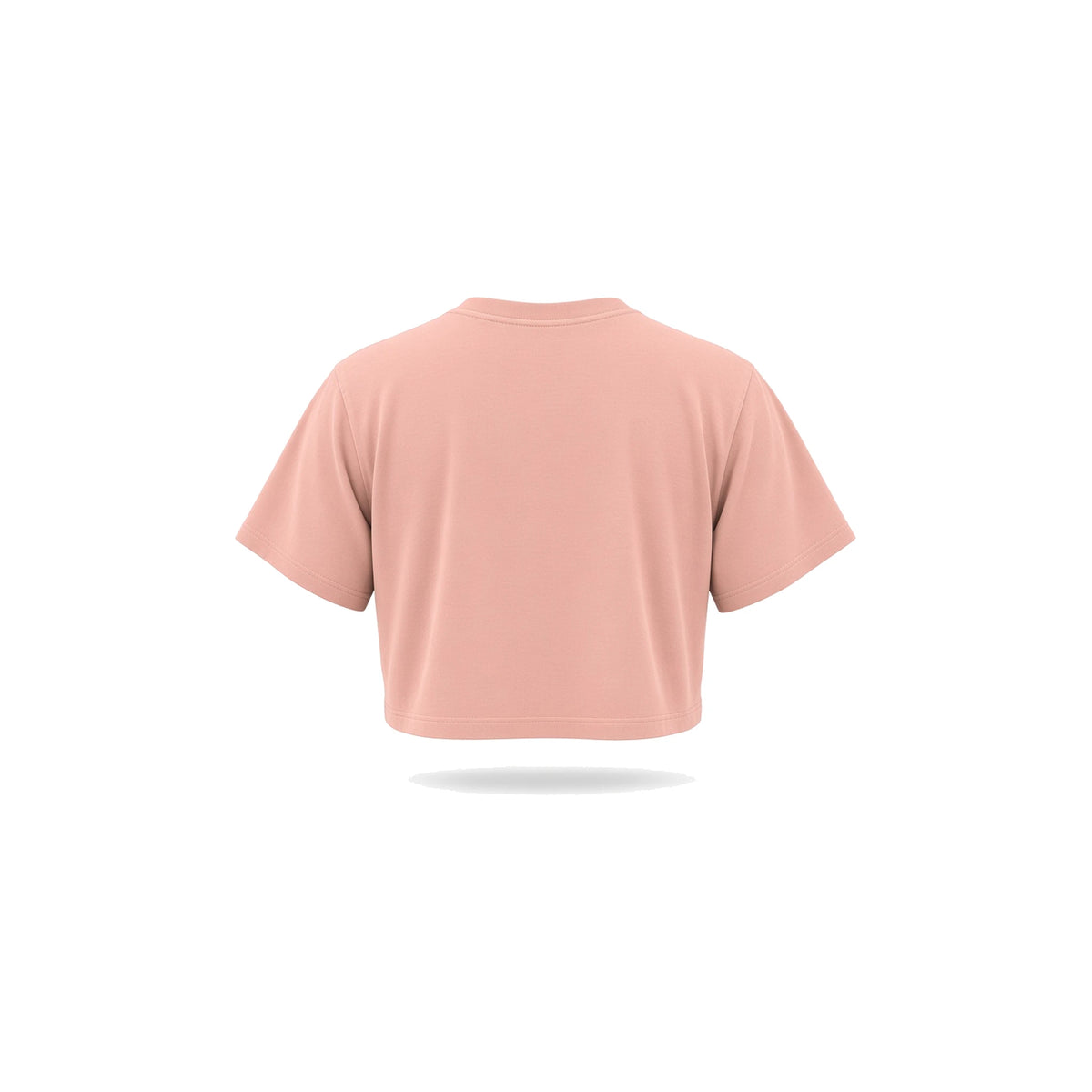 art is you Crop Top — Pink ghost back