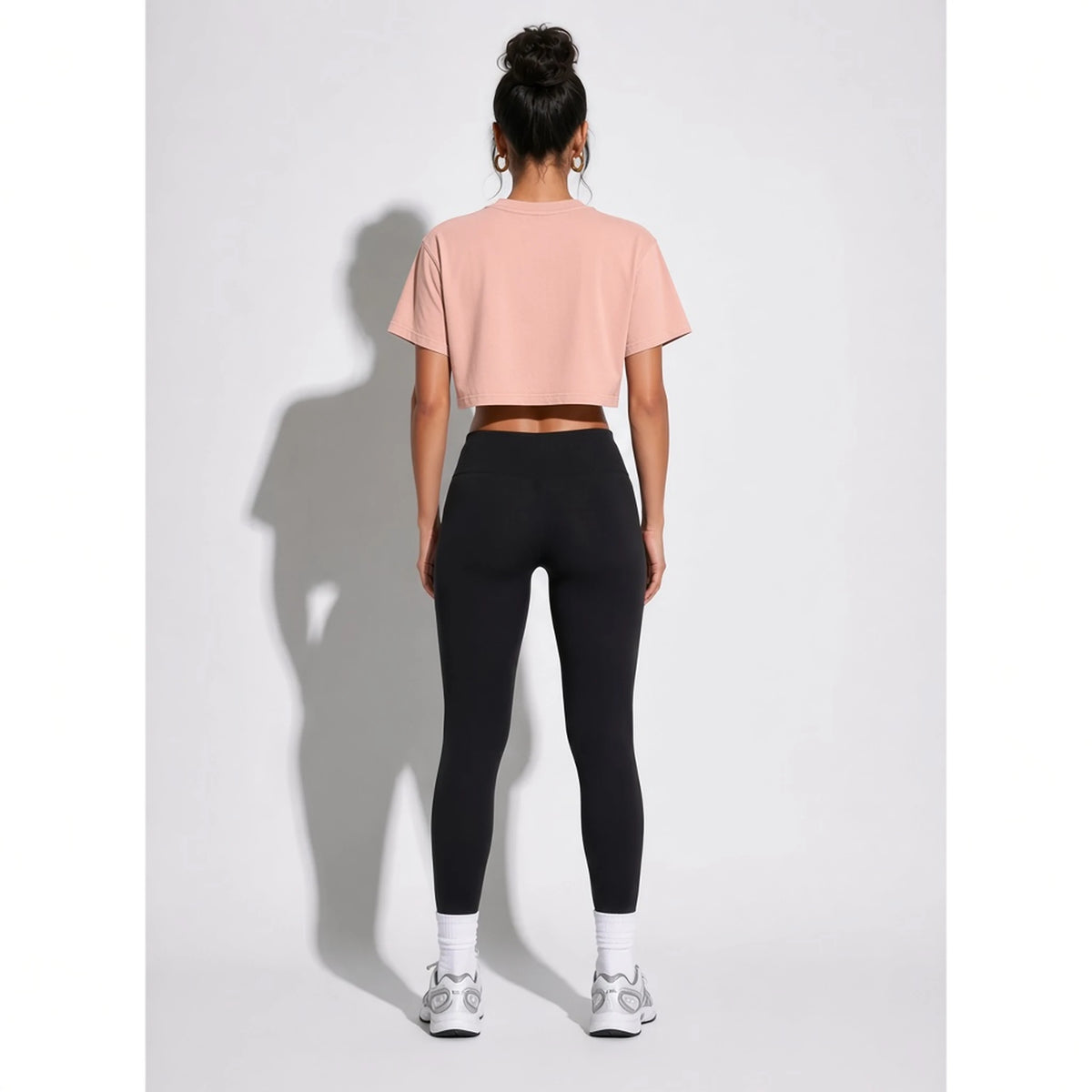 art is you Crop Top — Pink back