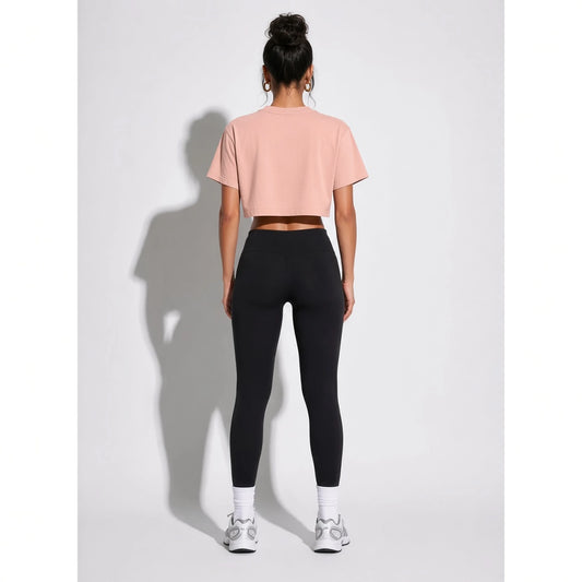 art is you Crop Top — Pink back
