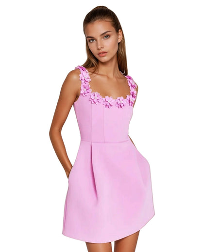Pink Petunia Mini Dress