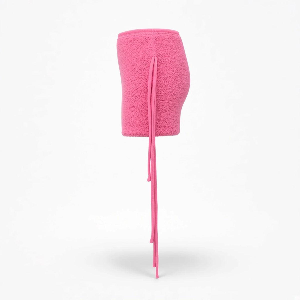 Fuzzy Knit Mini Skirt — pink side