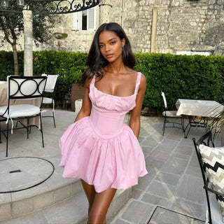 pink babydoll dress