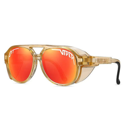 Yellow Pit Viper Designer Steam Punk Eyewear