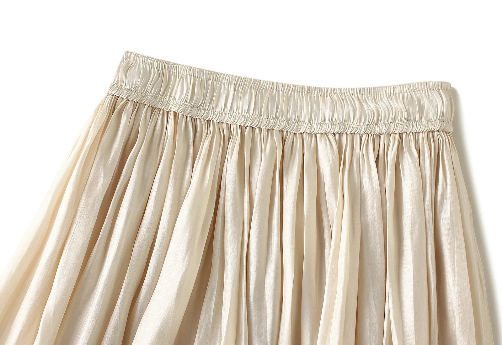 Pleated Loose Midi Skirt