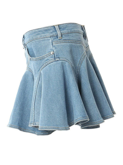 Pleated mini skirt