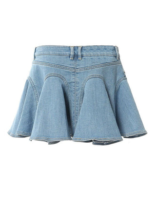 Pleated mini skirt