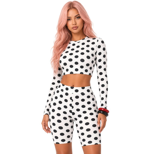 Polka Dot Capri Set — close-up