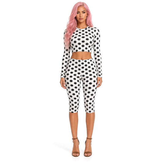 Polka Dot Capri Set — front