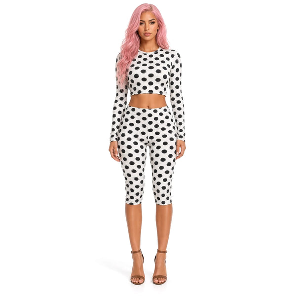 Polka Dot Capri Set — front