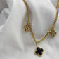 Gold Clover Pendants Necklace