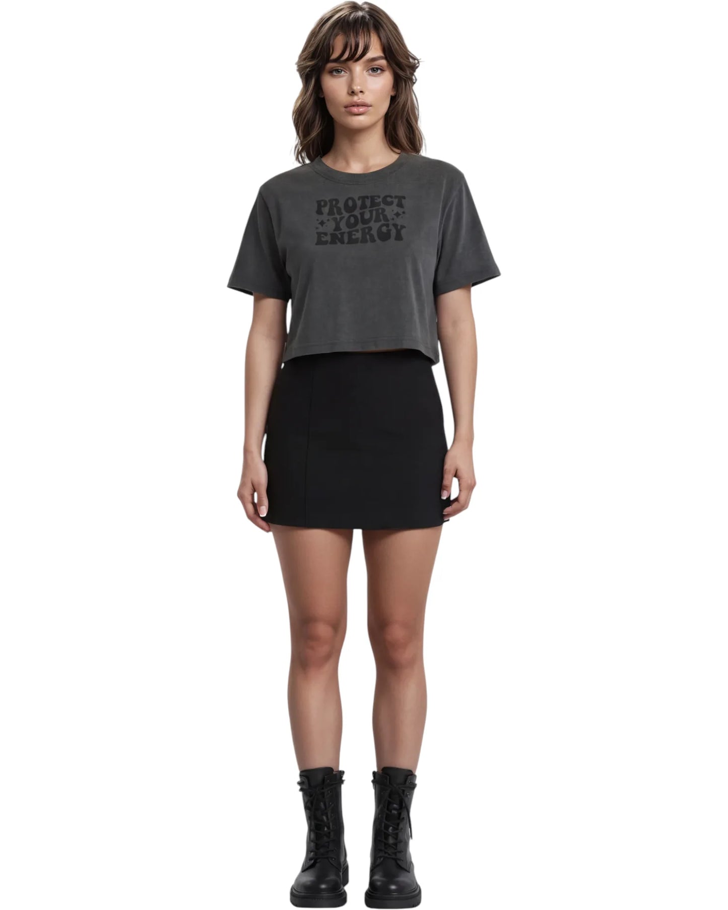 Protege tu energía crop top