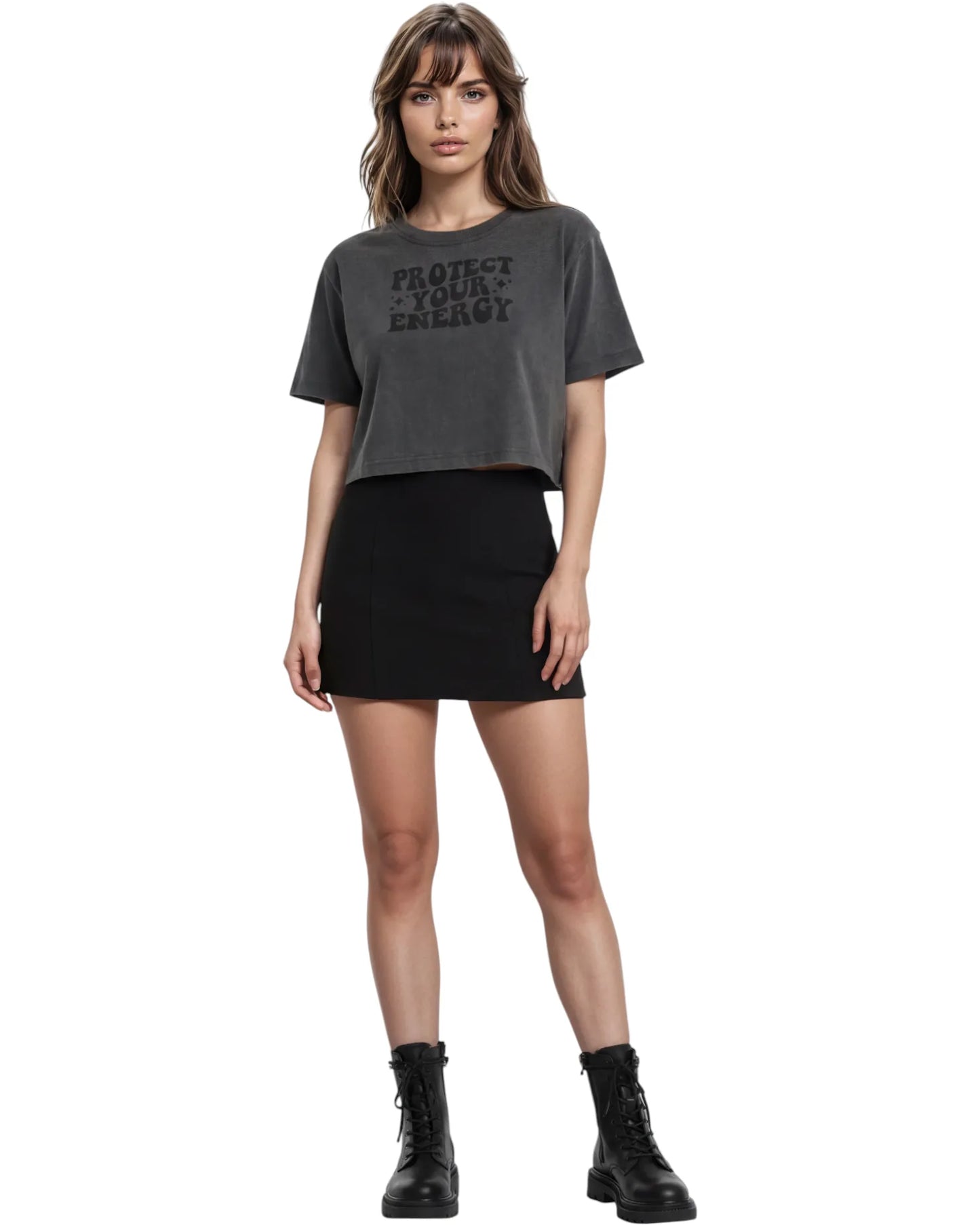 Protege tu energía crop top
