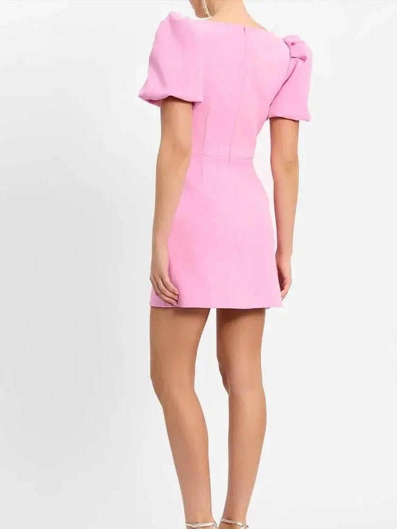 Puff sleeve dress