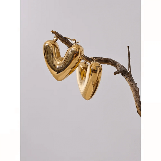 Puffy Love Hoop Earrings 4