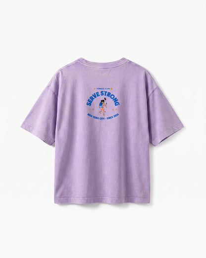 Tennis Club Boxy Cotton T-Shirt