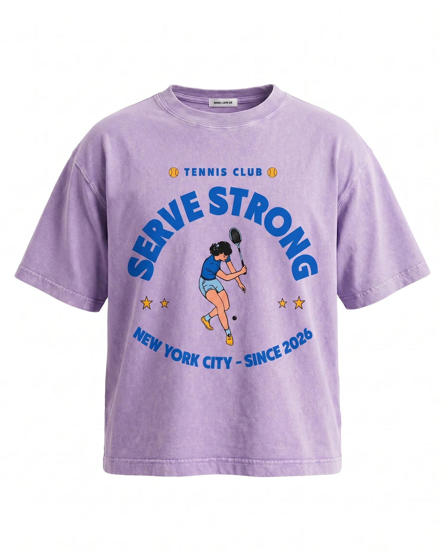 Tennis Club Boxy Cotton T-Shirt