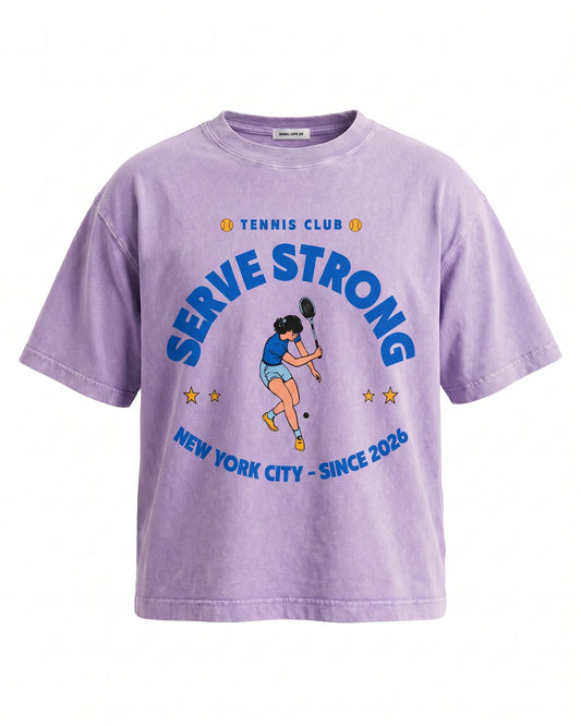 Tennis Club Boxy Cotton T-Shirt