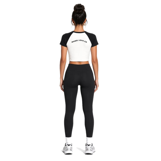 Raglan Color Block Baby Tee — back