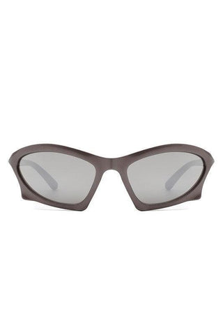 Rectangle Sport Geometric Wrap Around Sunglasses - Mabel Love Co - 