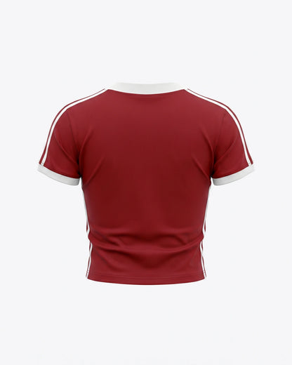 Von D V-Neck Crop T-Shirt
