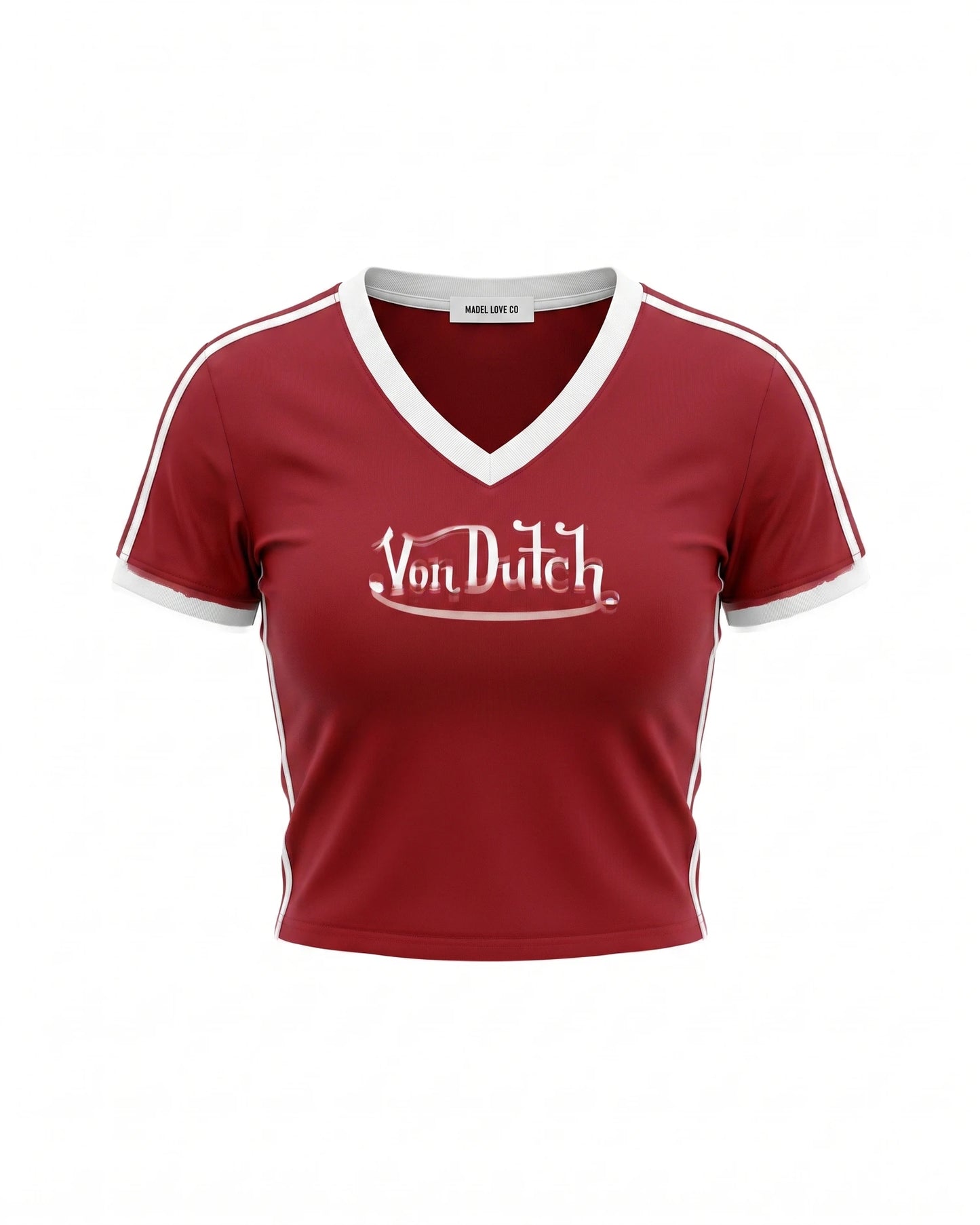 Von D V-Neck Crop T-Shirt