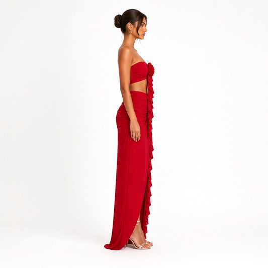 Summer Maxi Set — Red side