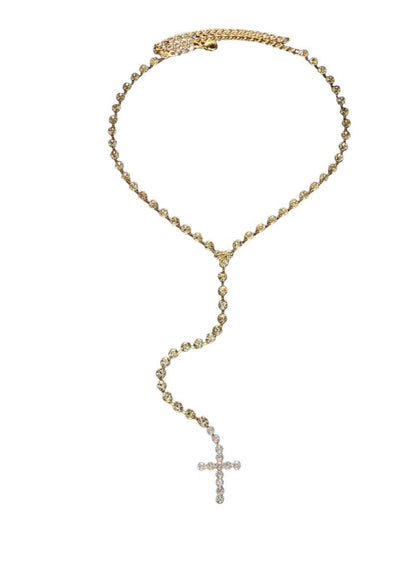 Rhinestone Cross Necklace