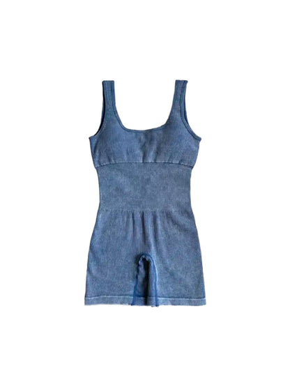 Ribbed Slate Romper