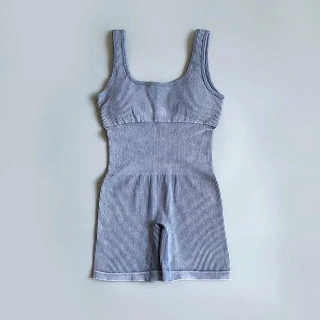 Ribbed Tank Top Rompers