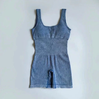 Ribbed Tank Top Rompers - Mabel Love Co - Jumpsuits & Rompers