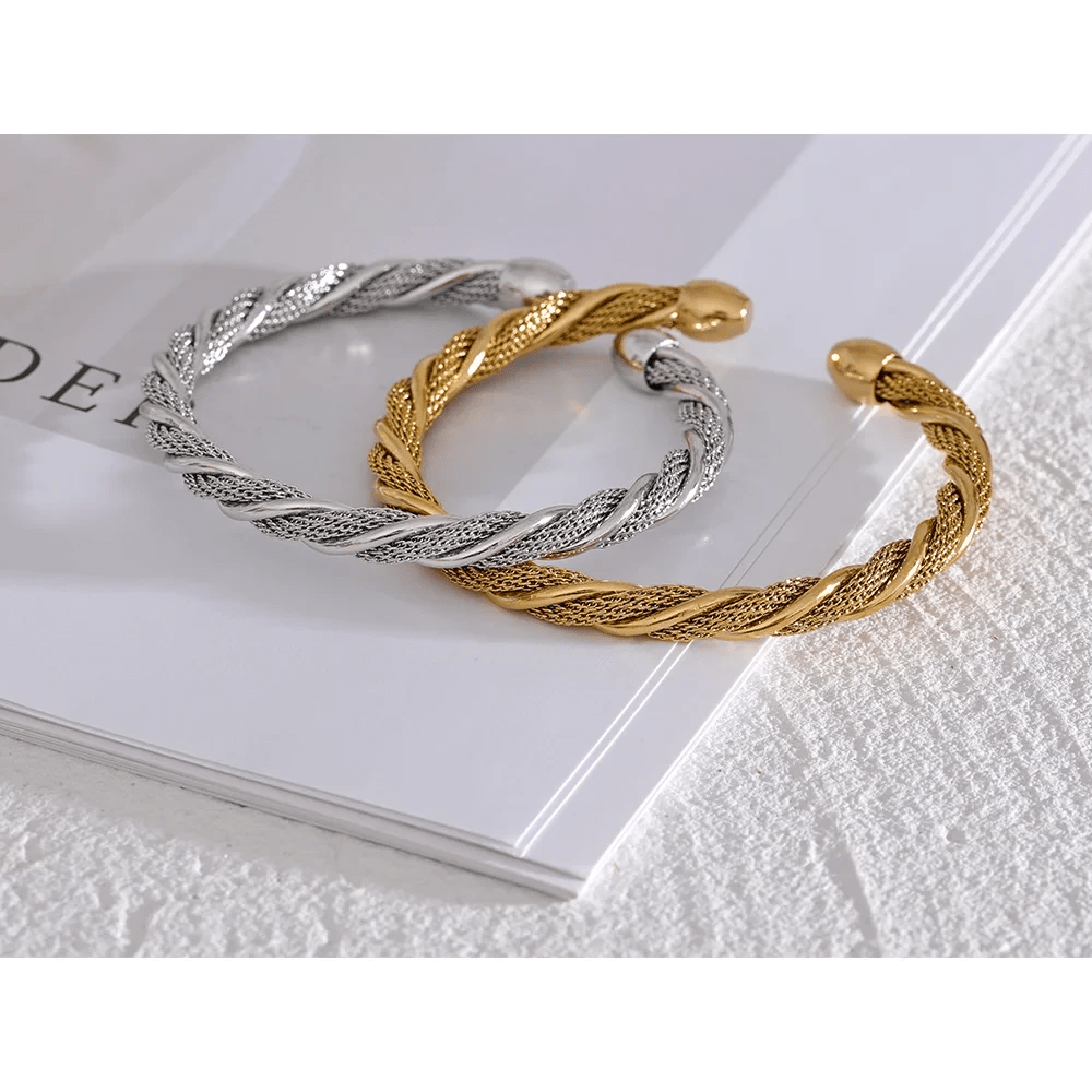 Rope Open Bangle Bracelets