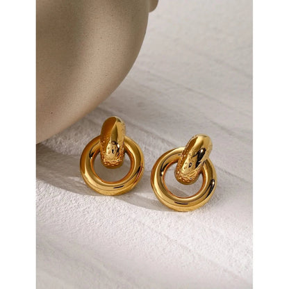 Round Knot Stud Earrings
