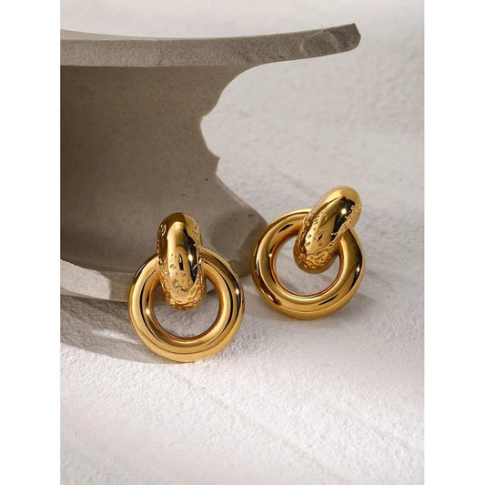 Round Knot Stud Earrings