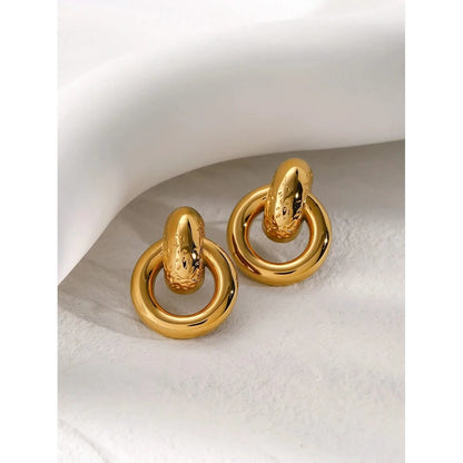 Round Knot Stud Earrings