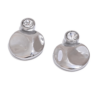 Round Plated Stud Earrings