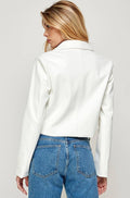 CROPPED FAUX BLAZER, [product type]