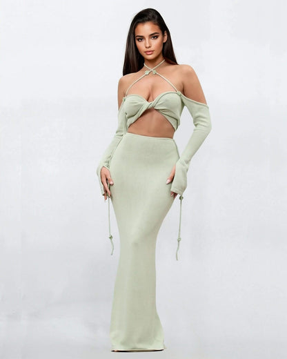 Seductive Tube Top & Skirt Set