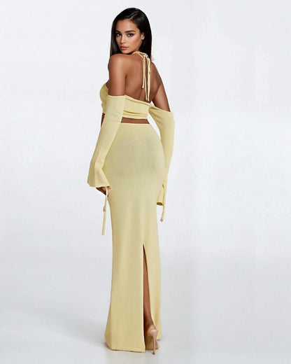 Seductive Tube Top & Skirt Set