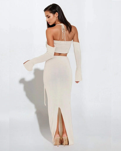 Seductive Tube Top & Skirt Set