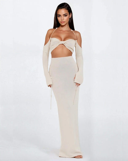 Seductive Tube Top & Skirt Set