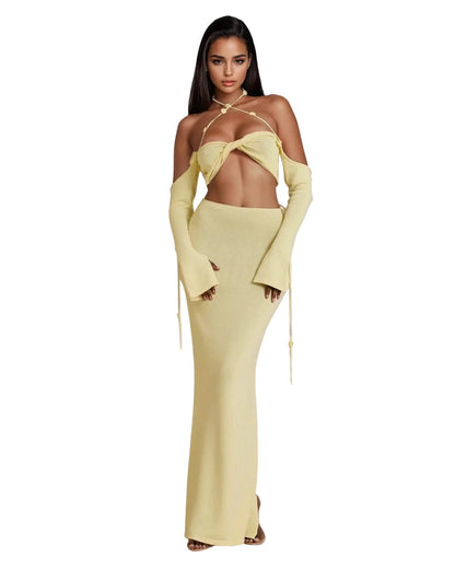 Seductive Tube Top & Skirt Set