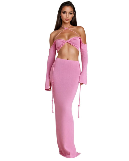Seductive Tube Top & Skirt Set