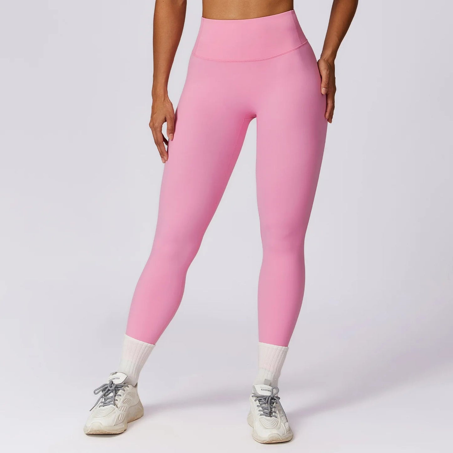 Pink High - Waist Fitness Leggings