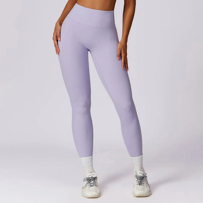 Light Purple High - Waist Fitness Leggings