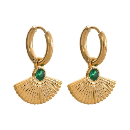Green Sensu Earrings - Size details