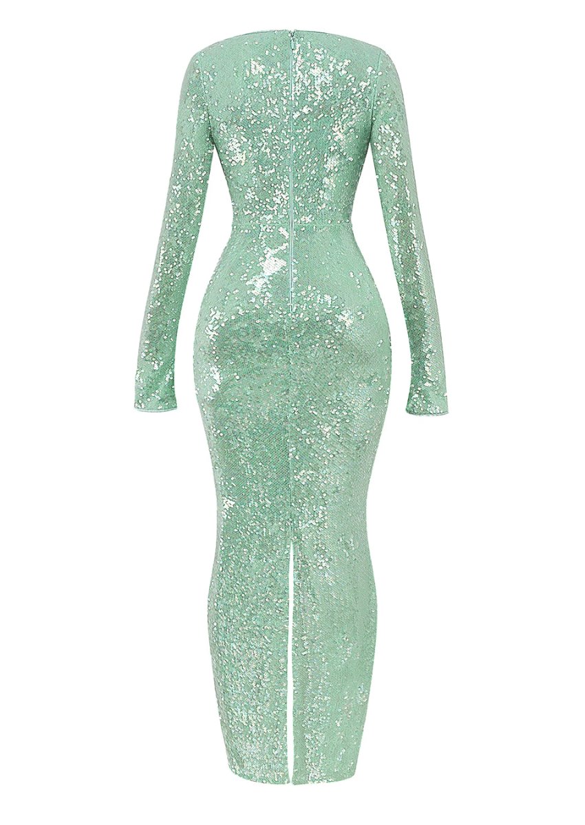 Sequin Tie - Front Gown