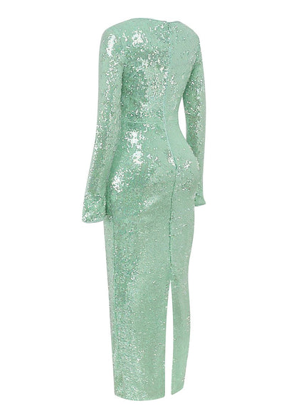 Sequin Tie - Front Gown