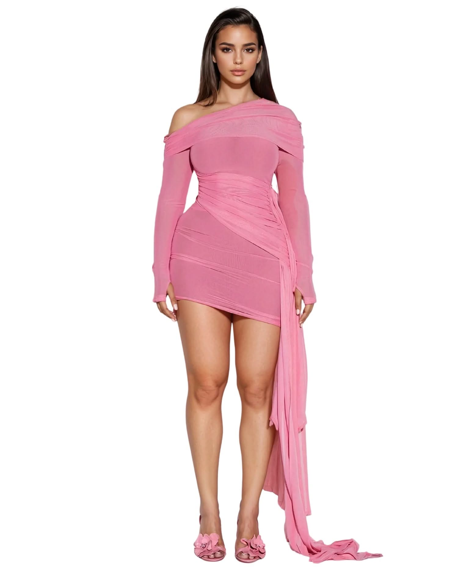 SHEER DRESSES Chic & Sultry | Mabel Love Co. Pink / S SHEER DRESSES Chic & Sultry | Mabel Love Co. Pink / S