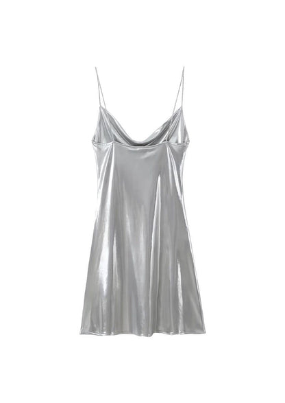 silver glitter slip dress BABEYOND Silver 1920s Women's Sleeveless Sequin Flapper Dresses, Vintage Gatsby Party Dress, Size M